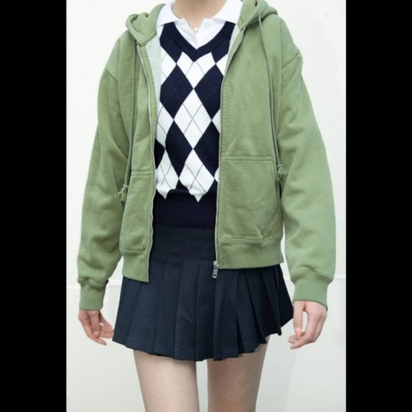 Brandy Melville Tops Brandy Melville Carla Christy Hoodie Matcha